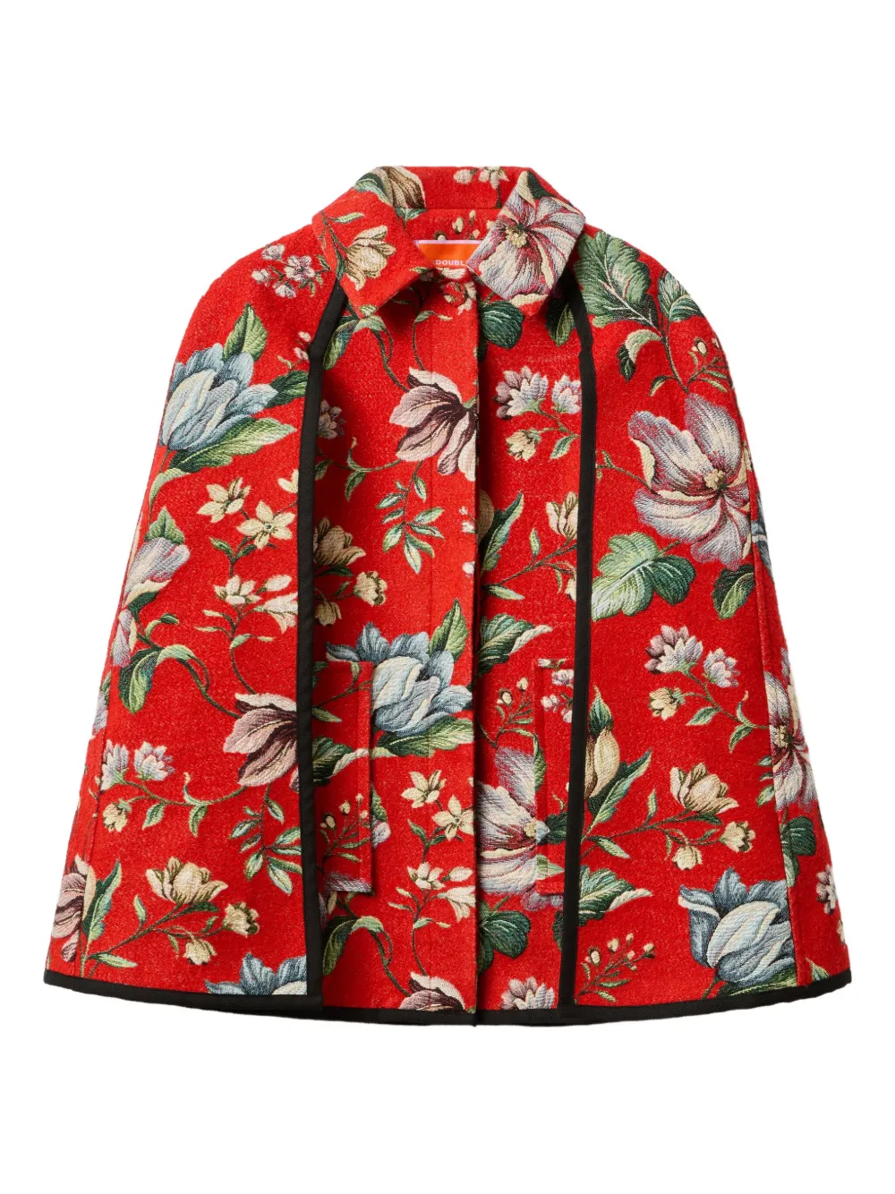 La Doublej Milano Mini Cape In Multi