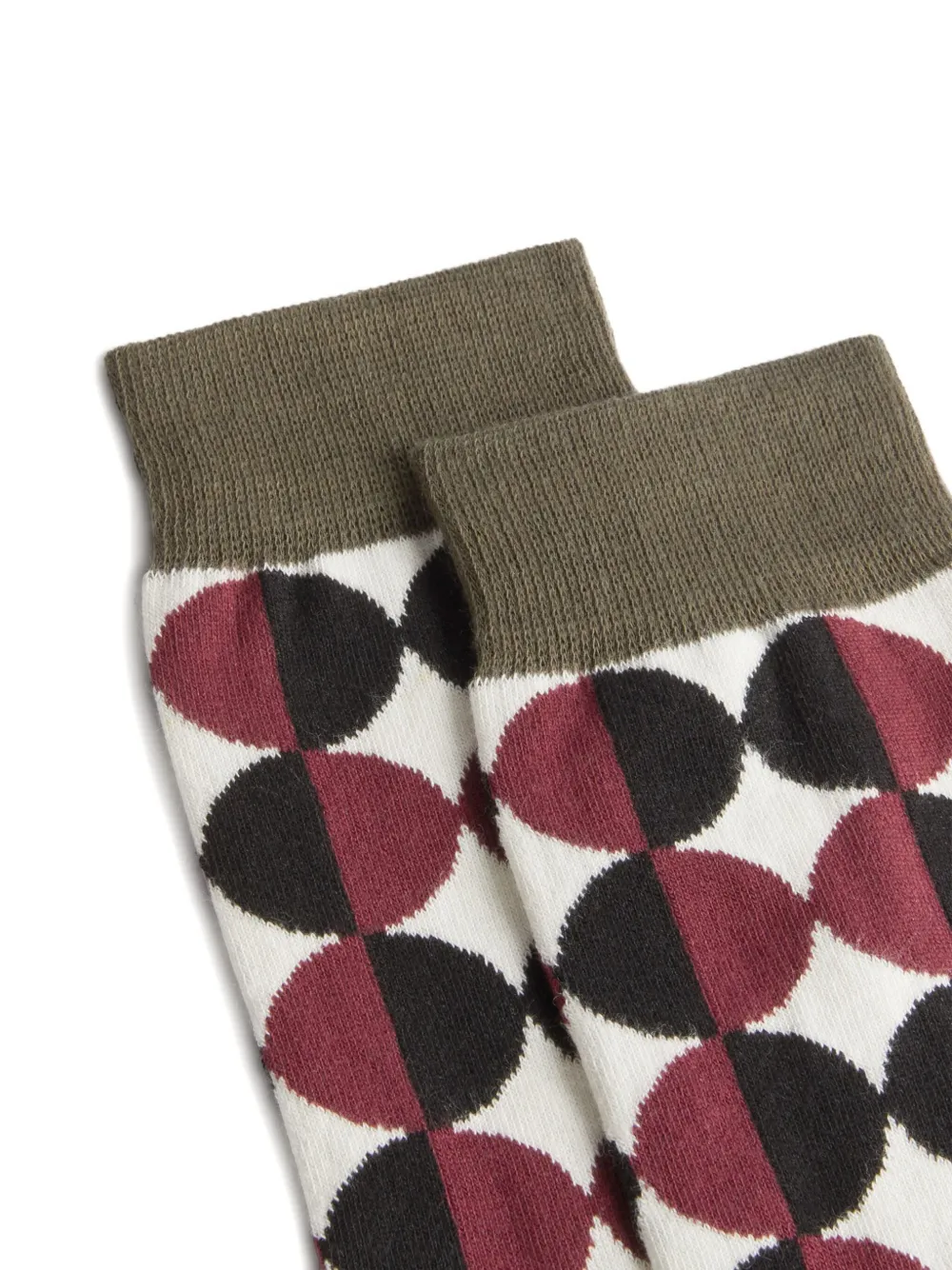 La DoubleJ geometric-pattern socks | Image 2