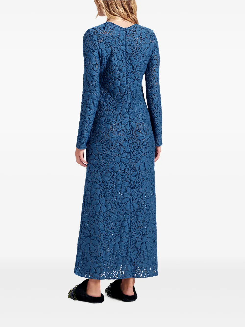 La DoubleJ Maxi-jurk met lange mouwen Blauw