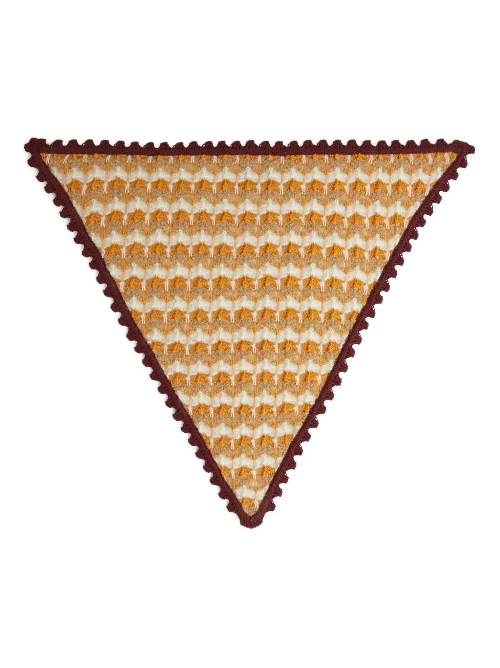 La DoubleJ mascada de crochet con forma triangular | amarillo | Image 1
