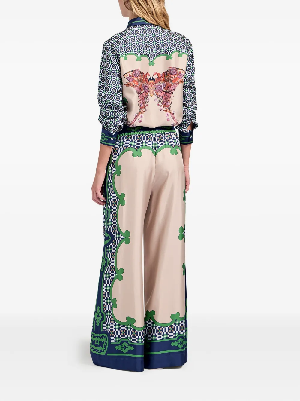 La DoubleJ Placée palazzo broek Beige