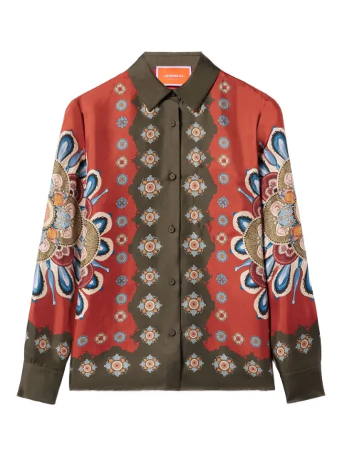 La DoubleJ placée floral print shirt