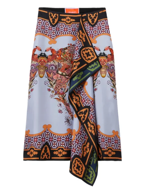 La DoubleJ Scarf ruffled skirt