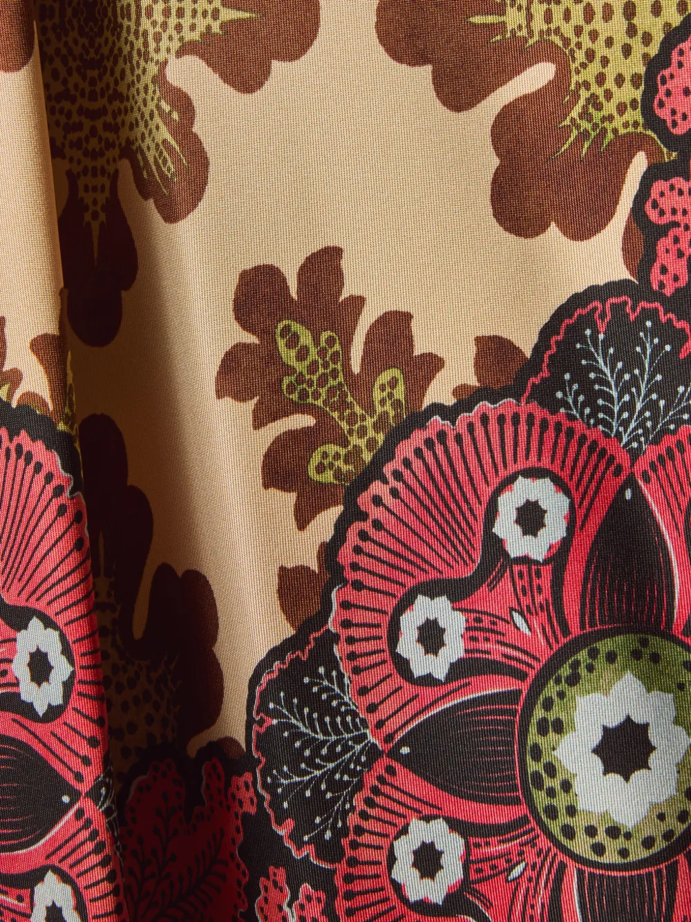 La Doublej Floral-print Reversible Gilet In Blue