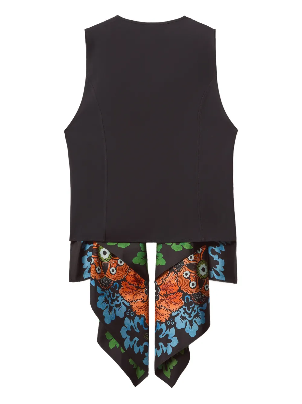 La DoubleJ Floral-print Gilet in Blue, view 5