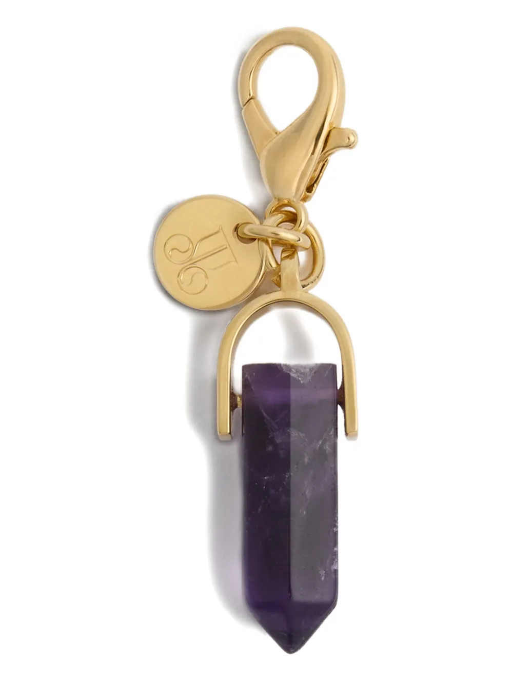 La Doublej Mini Obelisk Charm In Gold