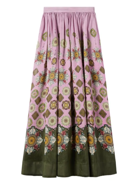 La DoubleJ Maxi-rok met bloemenprint