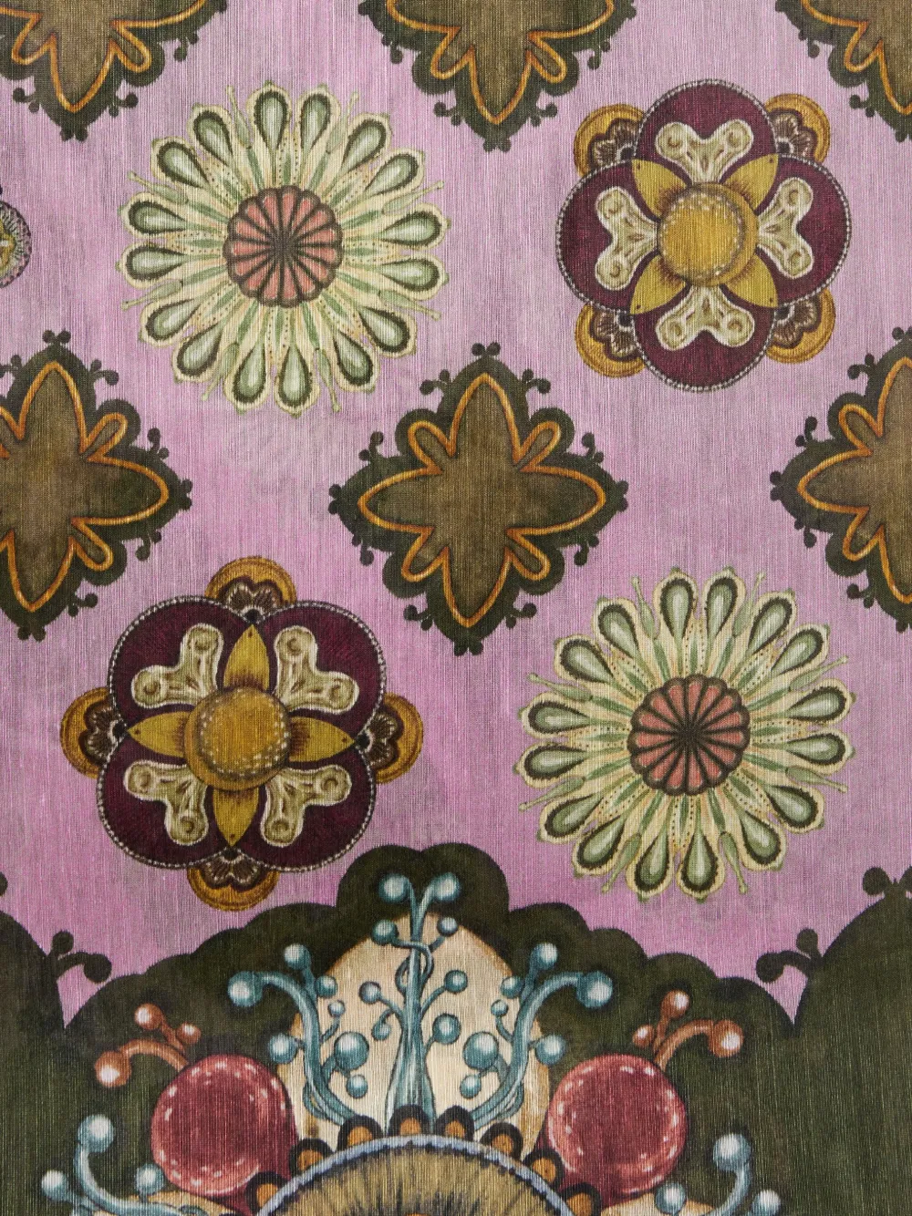 La DoubleJ Maxi-rok met bloemenprint Roze
