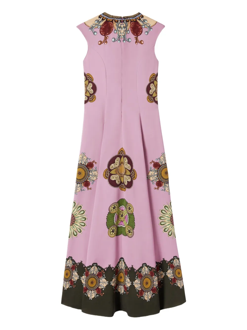 La DoubleJ Park Ave midi-jurk met print Roze