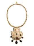 La DoubleJ The Energy Amulet stone-embellished necklace - SOLID GOLD