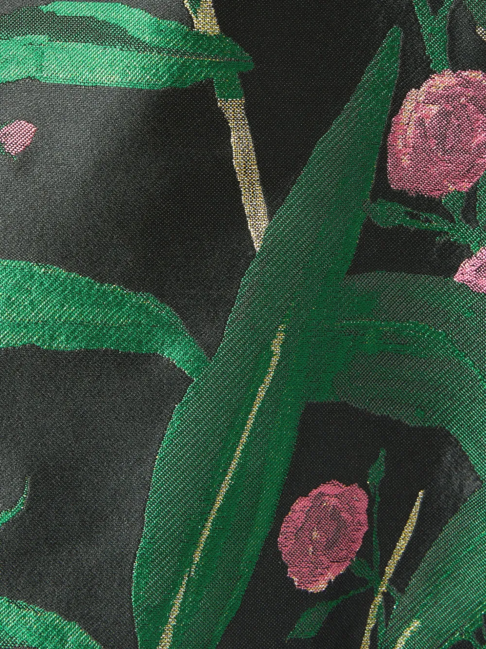 La Doublej Good Butt Floral-print Shorts In Green