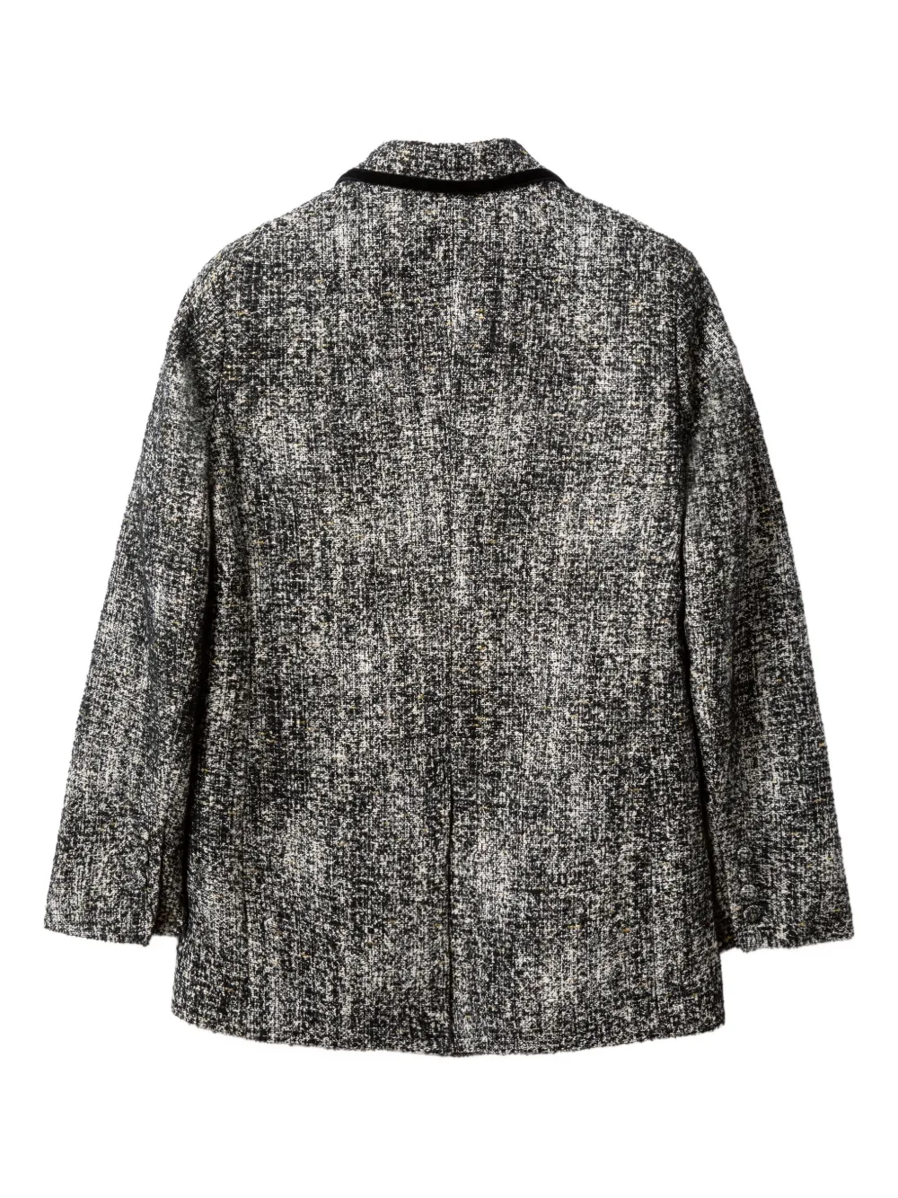 La Doublej Double-breasted Blazer In Gray