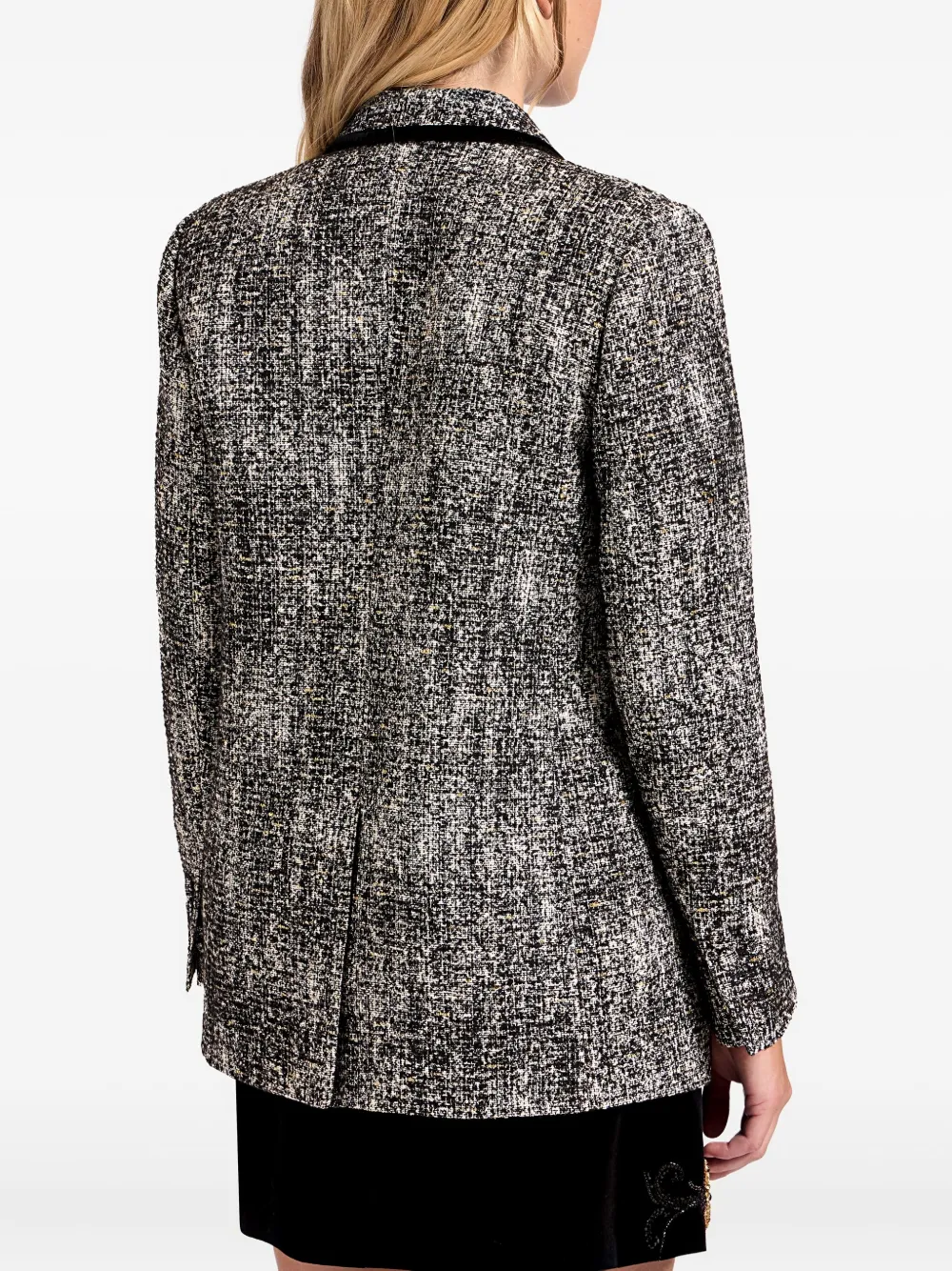 La Doublej Double-breasted Blazer In Gray