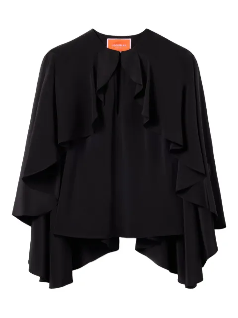 La DoubleJ ruffled silk blouse