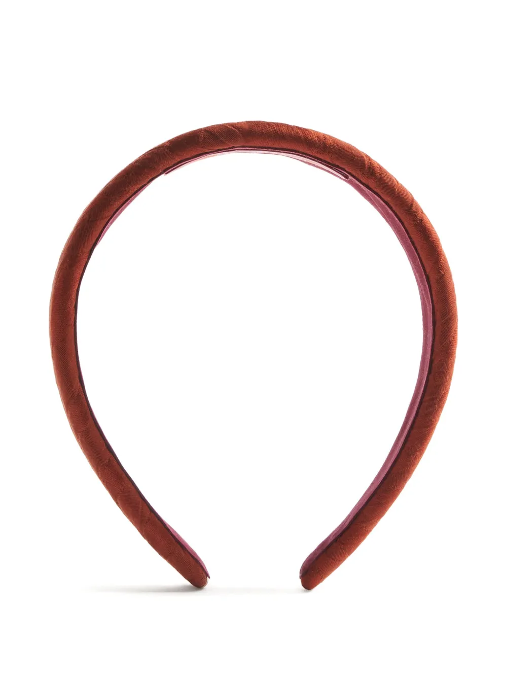 La Doublej Textured Flat Headband In Brown