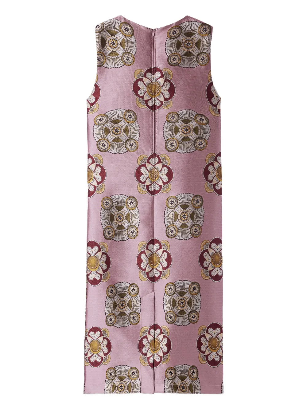 La DoubleJ Midi-jurk met bloemenprint Roze