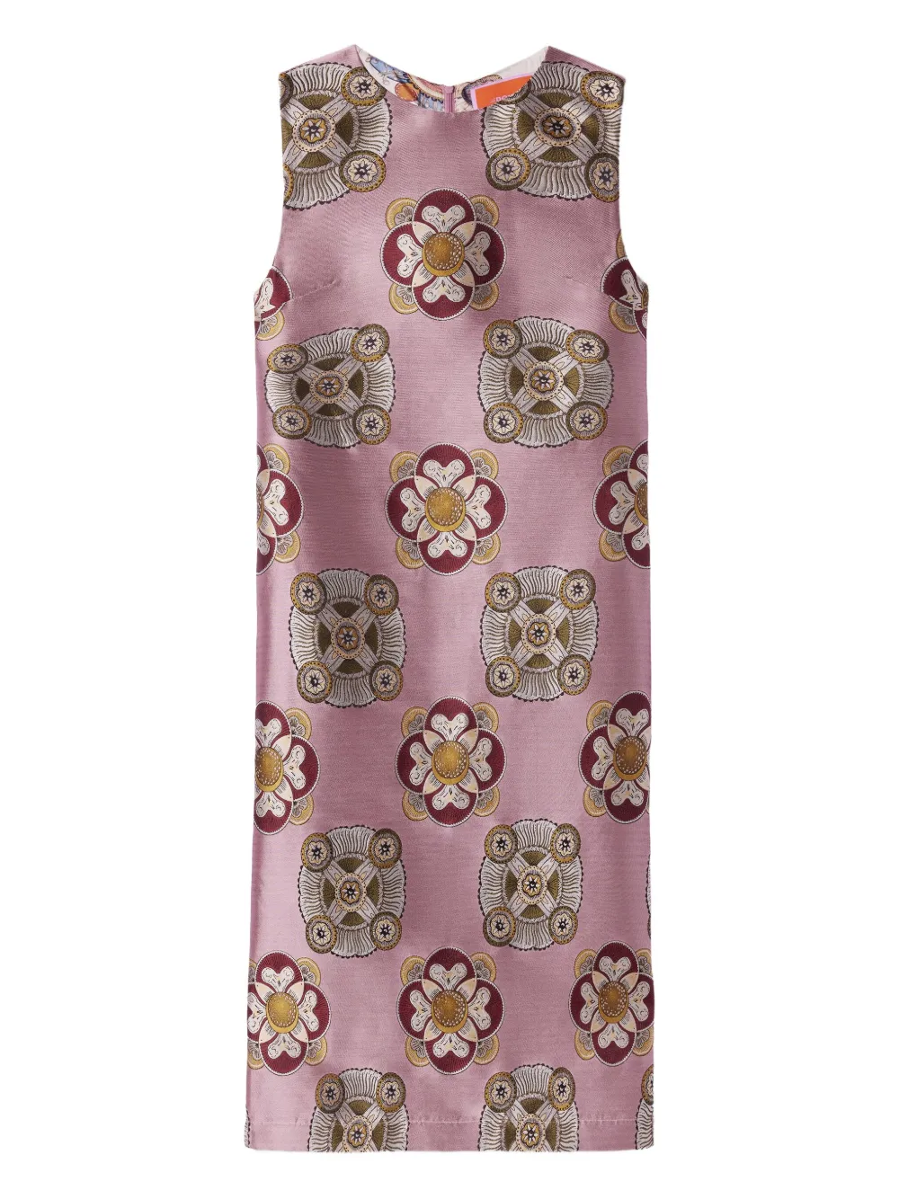La DoubleJ Midi-jurk met bloemenprint Roze
