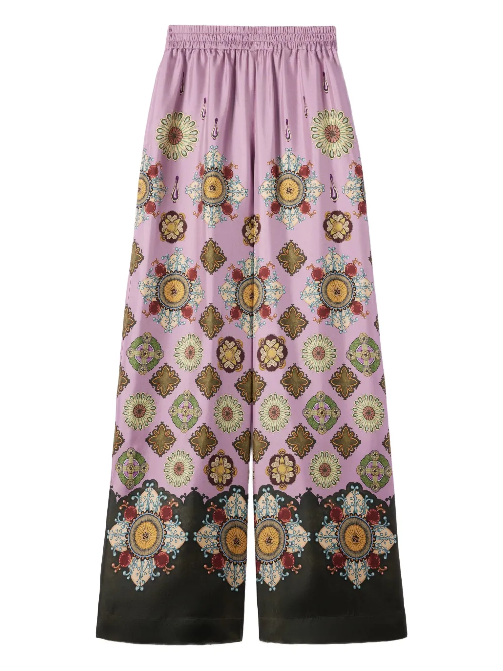 La DoubleJ Broek met bloemenprint Roze