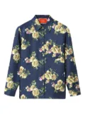 La DoubleJ floral button-fastening shirt - Blue