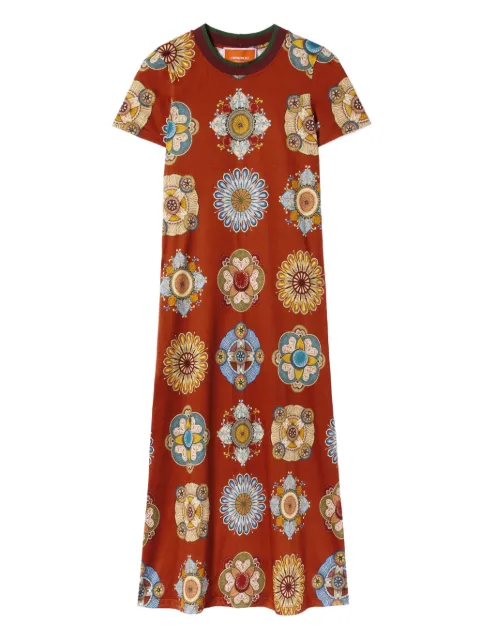 La DoubleJ floral-print swing dress