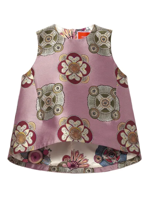 La DoubleJ floral-print sleeveless top