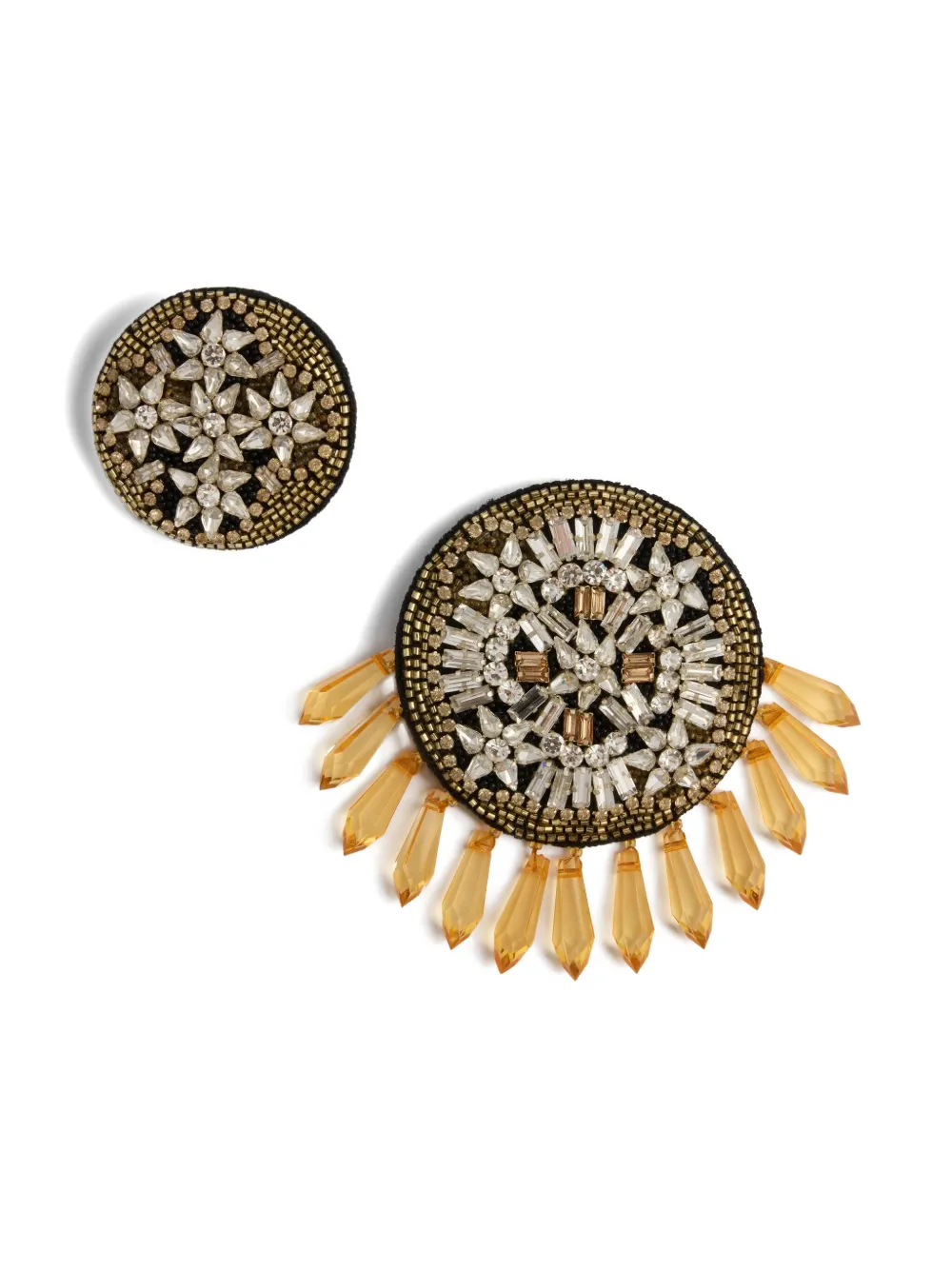 La Doublej Beads-embroidery Pins Set In Gold