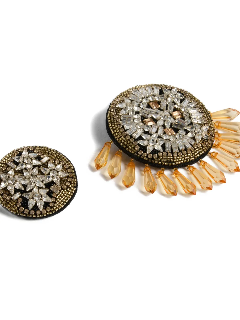 La Doublej Beads-embroidery Pins Set In Gold