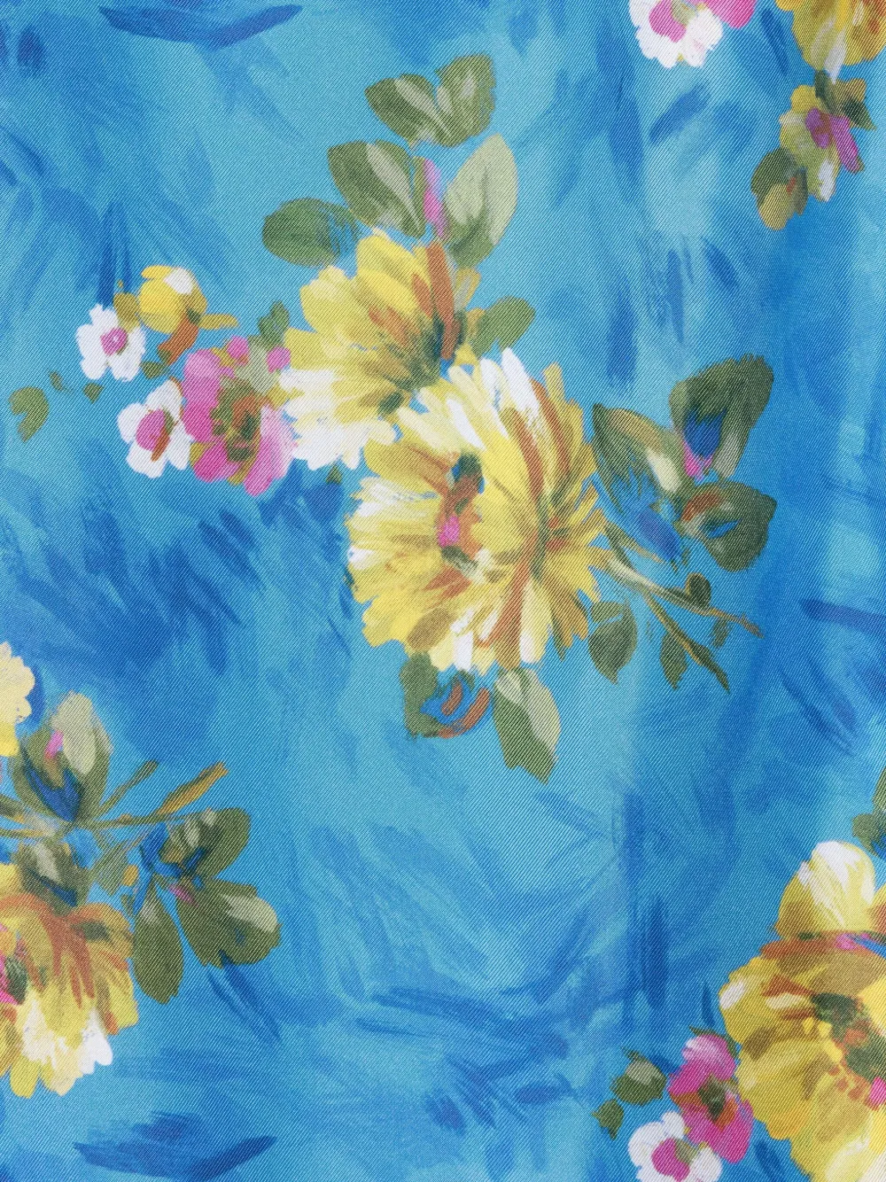 La DoubleJ Roy asymmetrische midi-jurk met bloemenprint Blauw