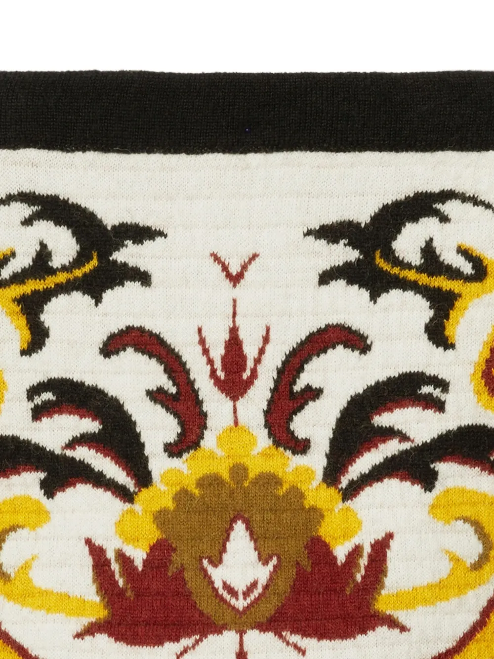 La DoubleJ Gebreide rok met bloemenprint Wit