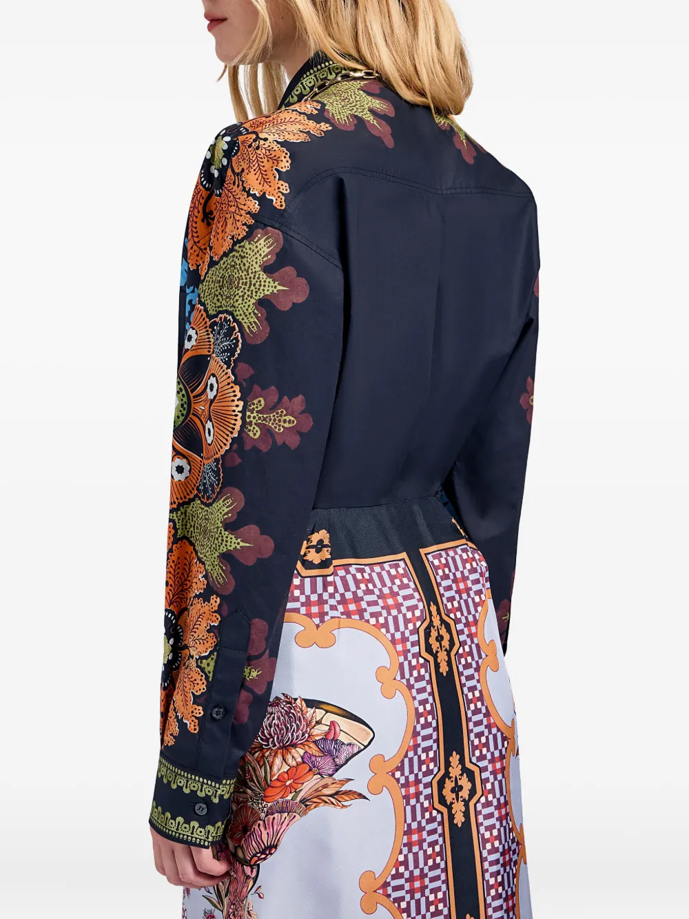 La DoubleJ Blouse met bloemenprint Bruin