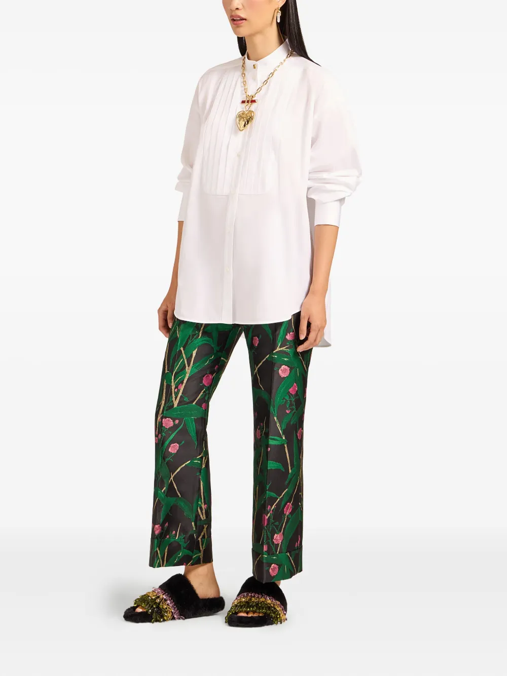 La DoubleJ Peggy cotton shirt - Wit