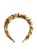 La DoubleJ braided patterned headband - Yellow