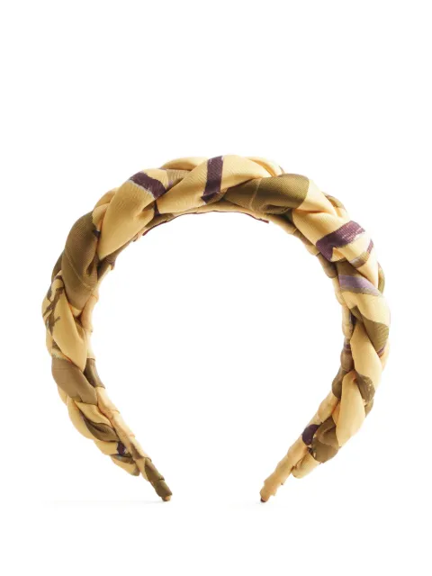 La DoubleJ Tiara com padronagem trançada