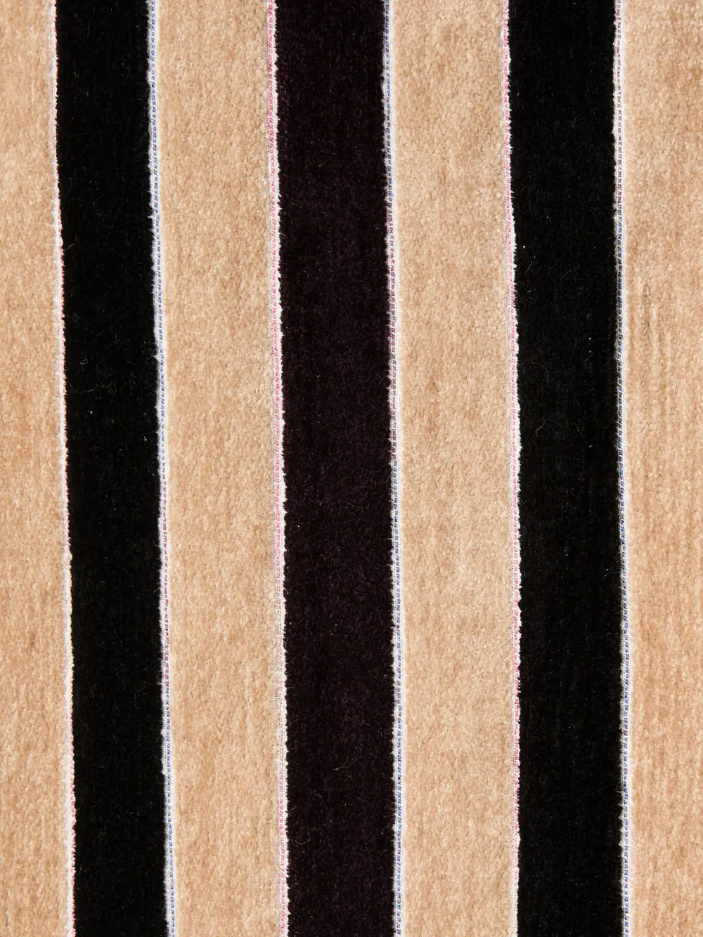 La Doublej Striped-pattern Pleated-front Trousers In Brown