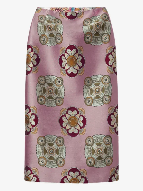 La DoubleJ floral-print pencil skirt