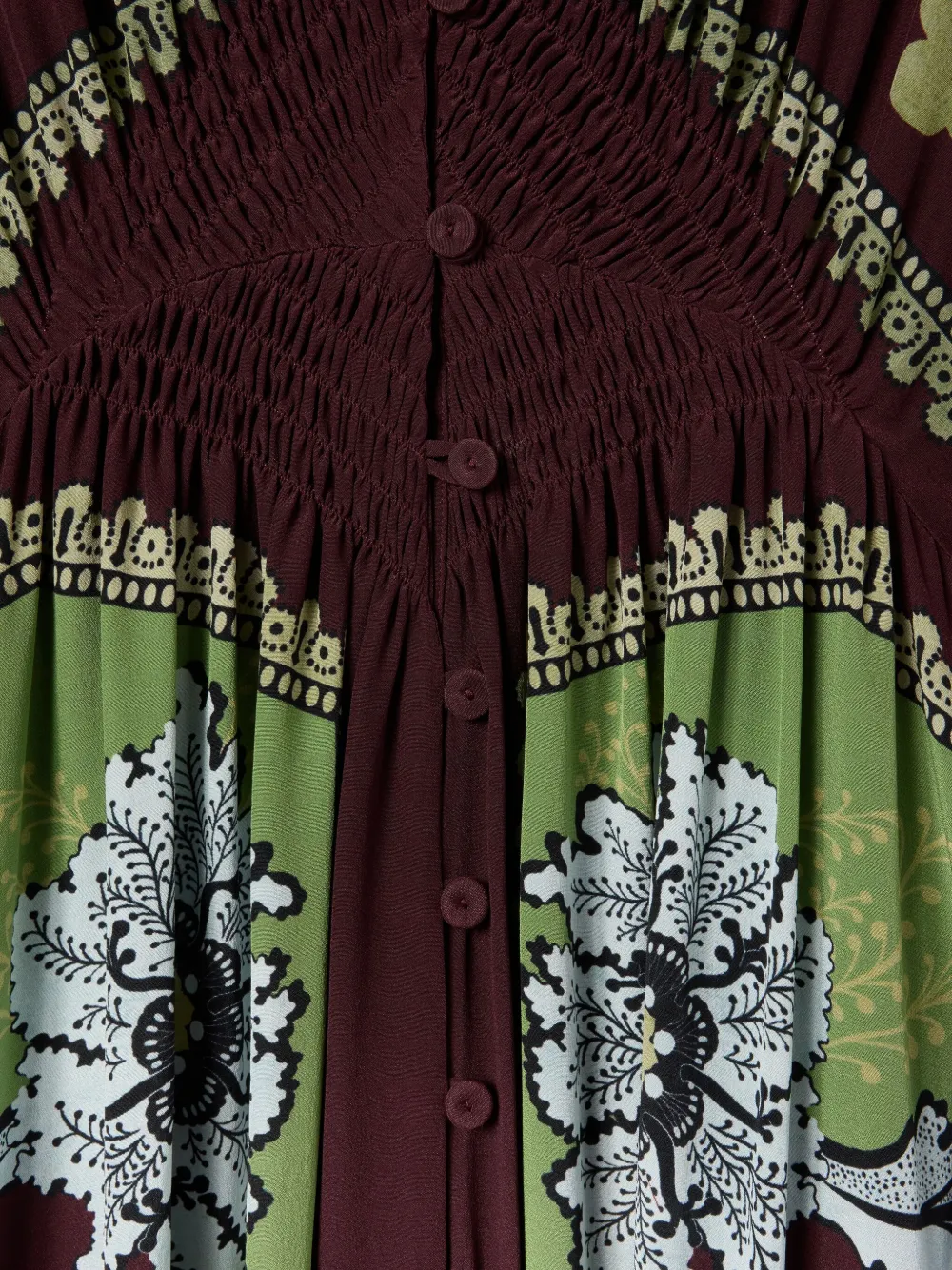 La Doublej La Double J Camerino Floral-print Silk Maxi Dress In Red