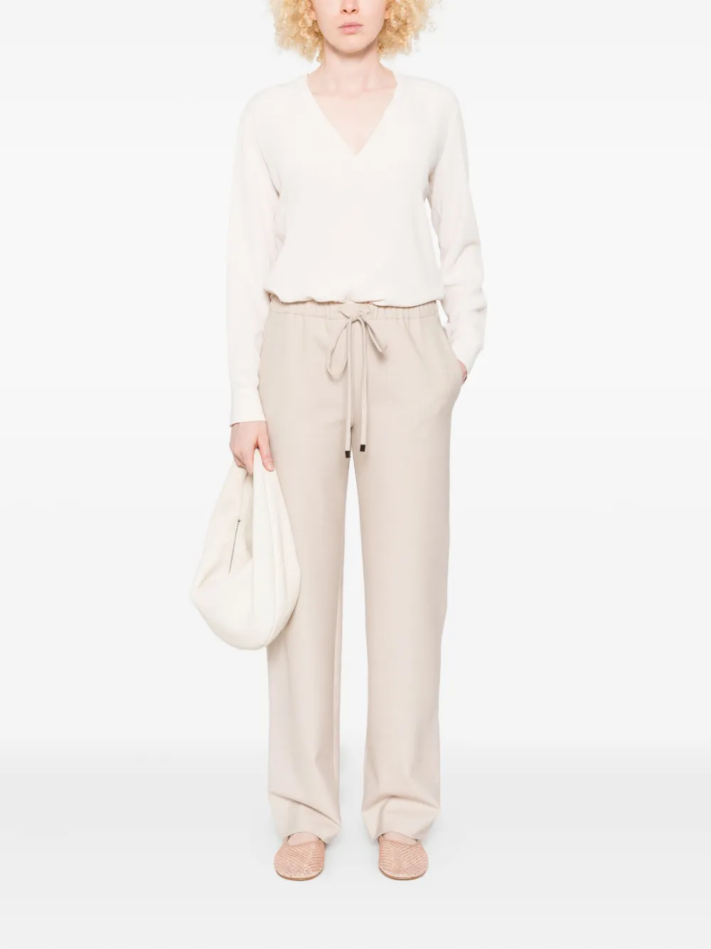Antonelli Broek met trekkoord - Beige