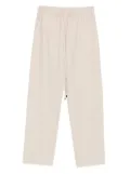 Antonelli drawstring straight trousers - Neutrals