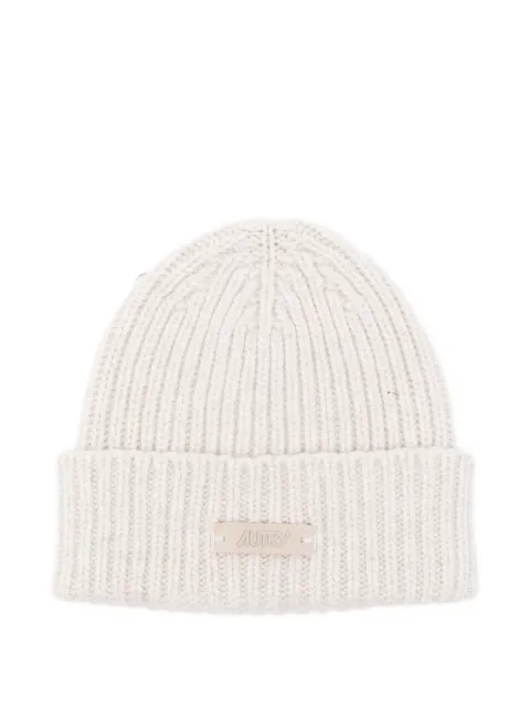 Autry ribbed wool beanie