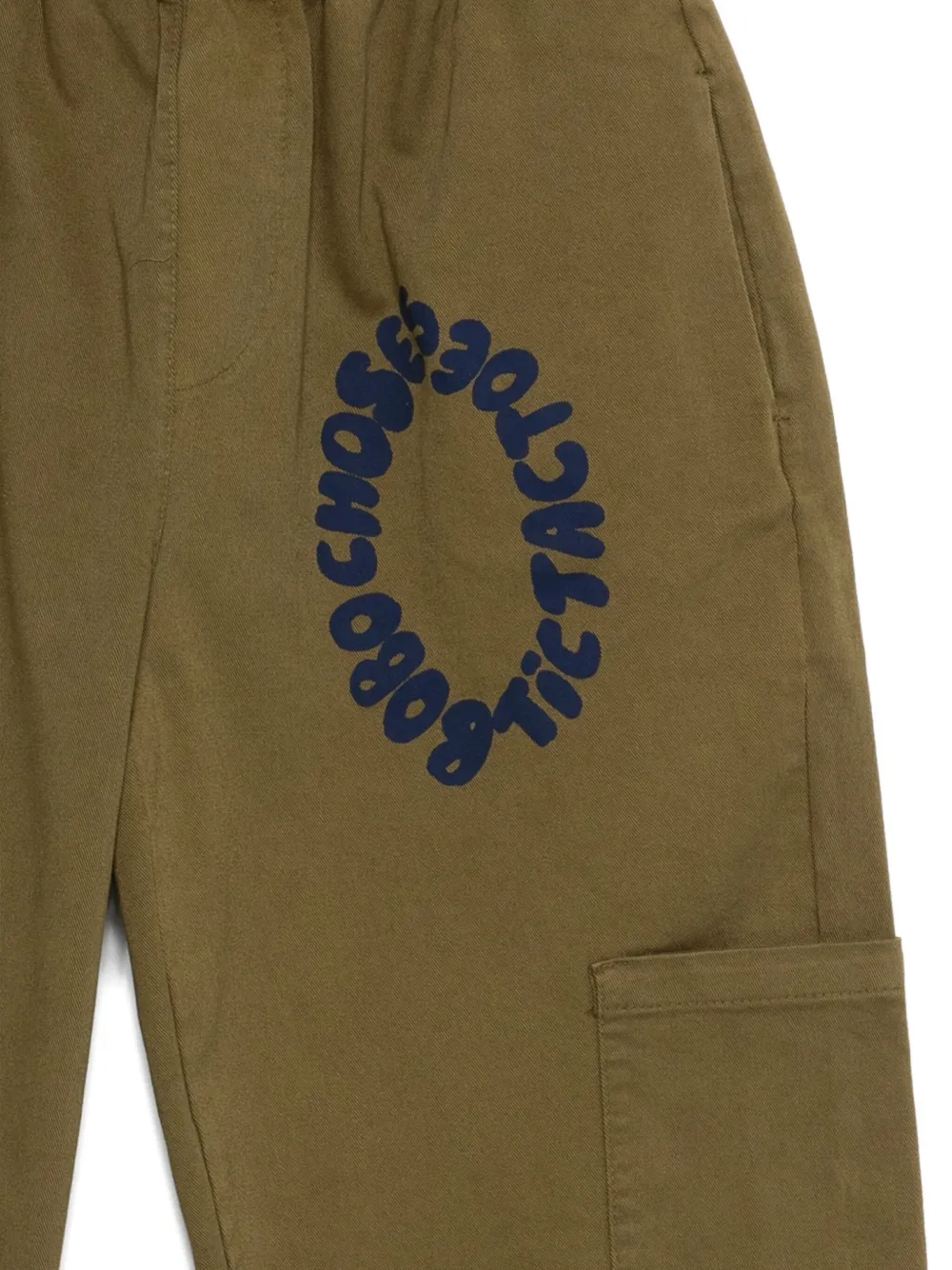 Bobo Choses Broek met logoprint Groen