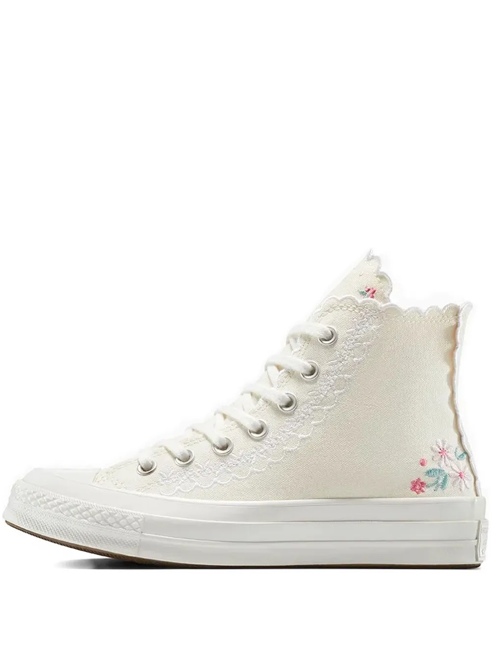 Converse Chuck 70 floral-embroidered sneakers Black