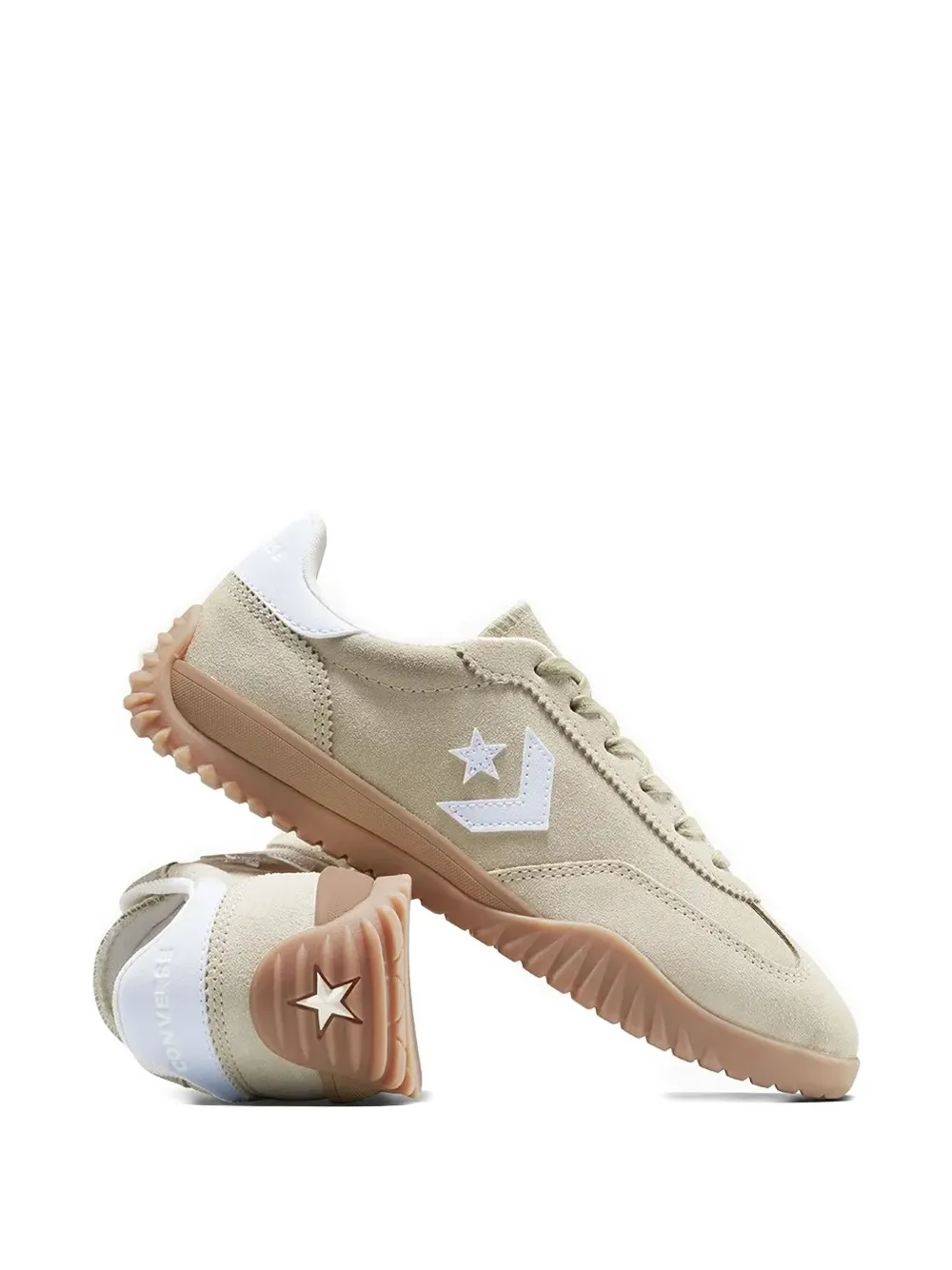 Converse logo-detail suede sneakers Neutrals