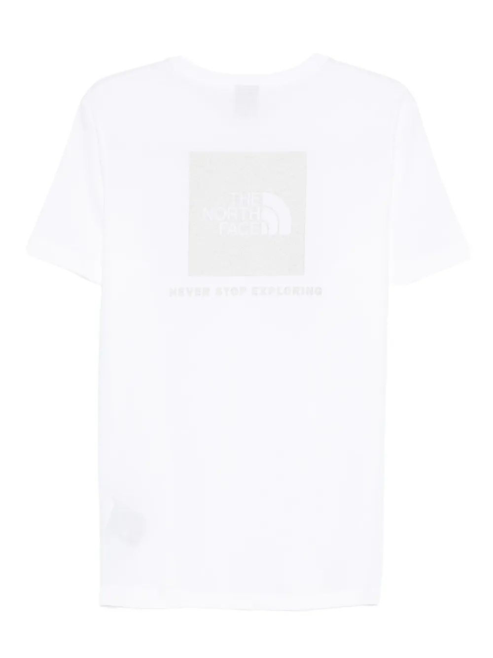 The North Face T-shirt met logo-reliëf en korte mouwen Wit