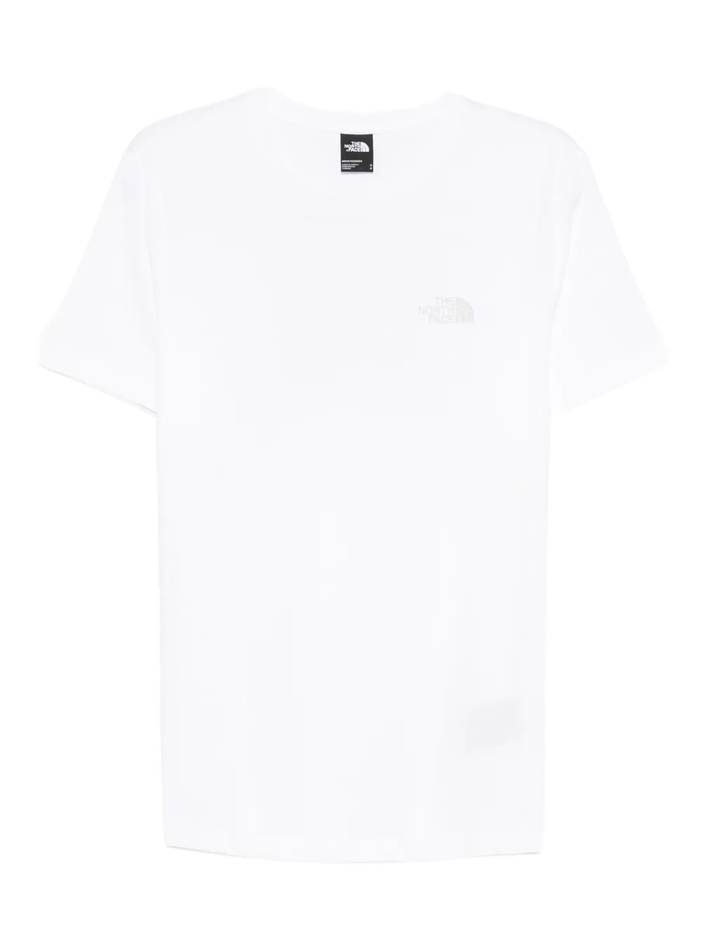The North Face T-shirt met logo-reliëf en korte mouwen Wit