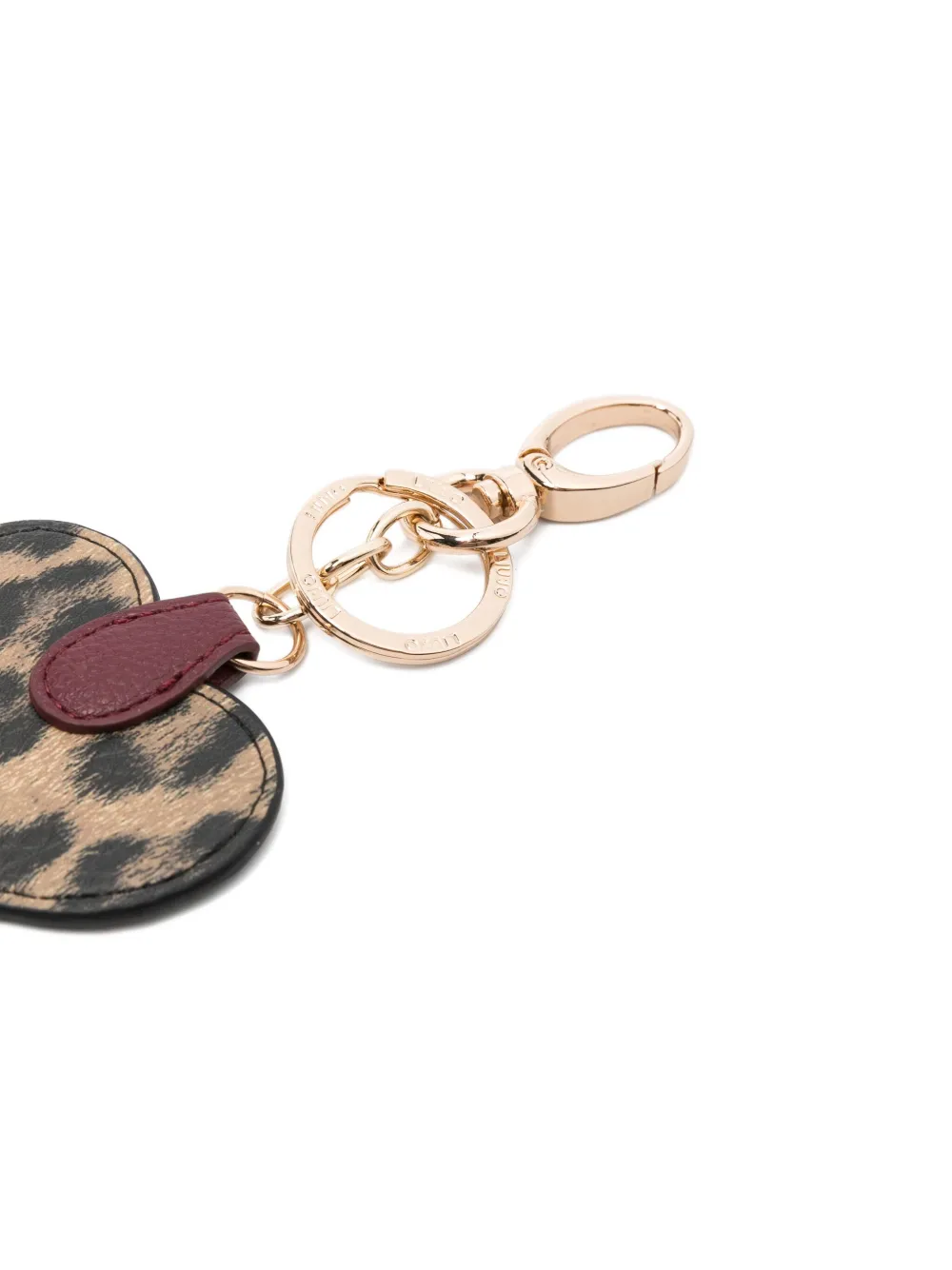 LIU JO Sleutelhanger met luipaardprint Goud