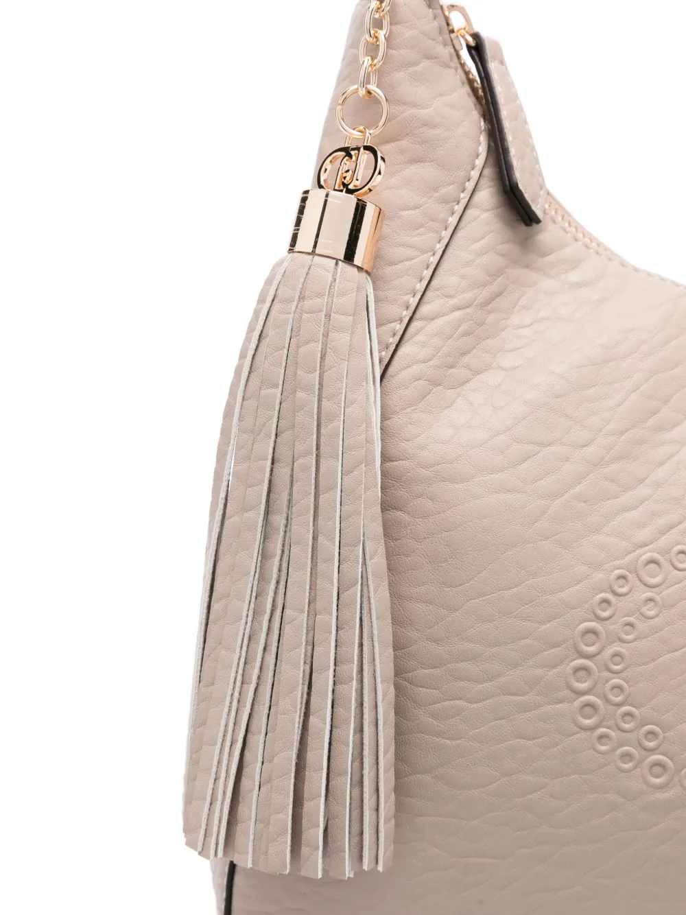 Liu •jo Small Logo-embossed Shoulder Bag In Neutral