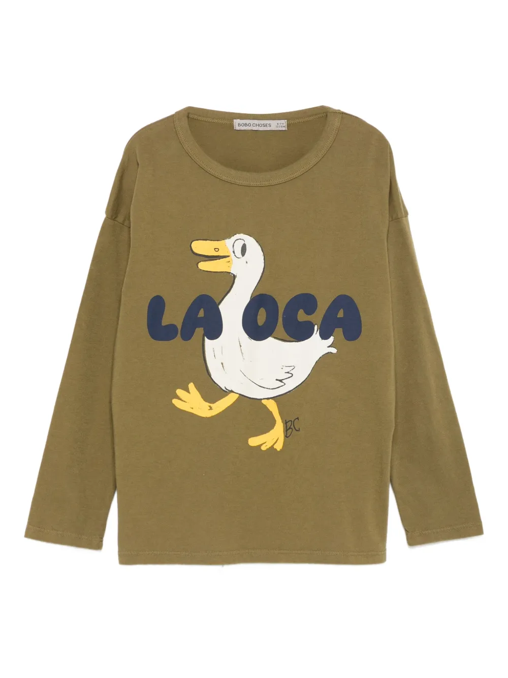 Bobo Choses T-shirt met eendprint Groen