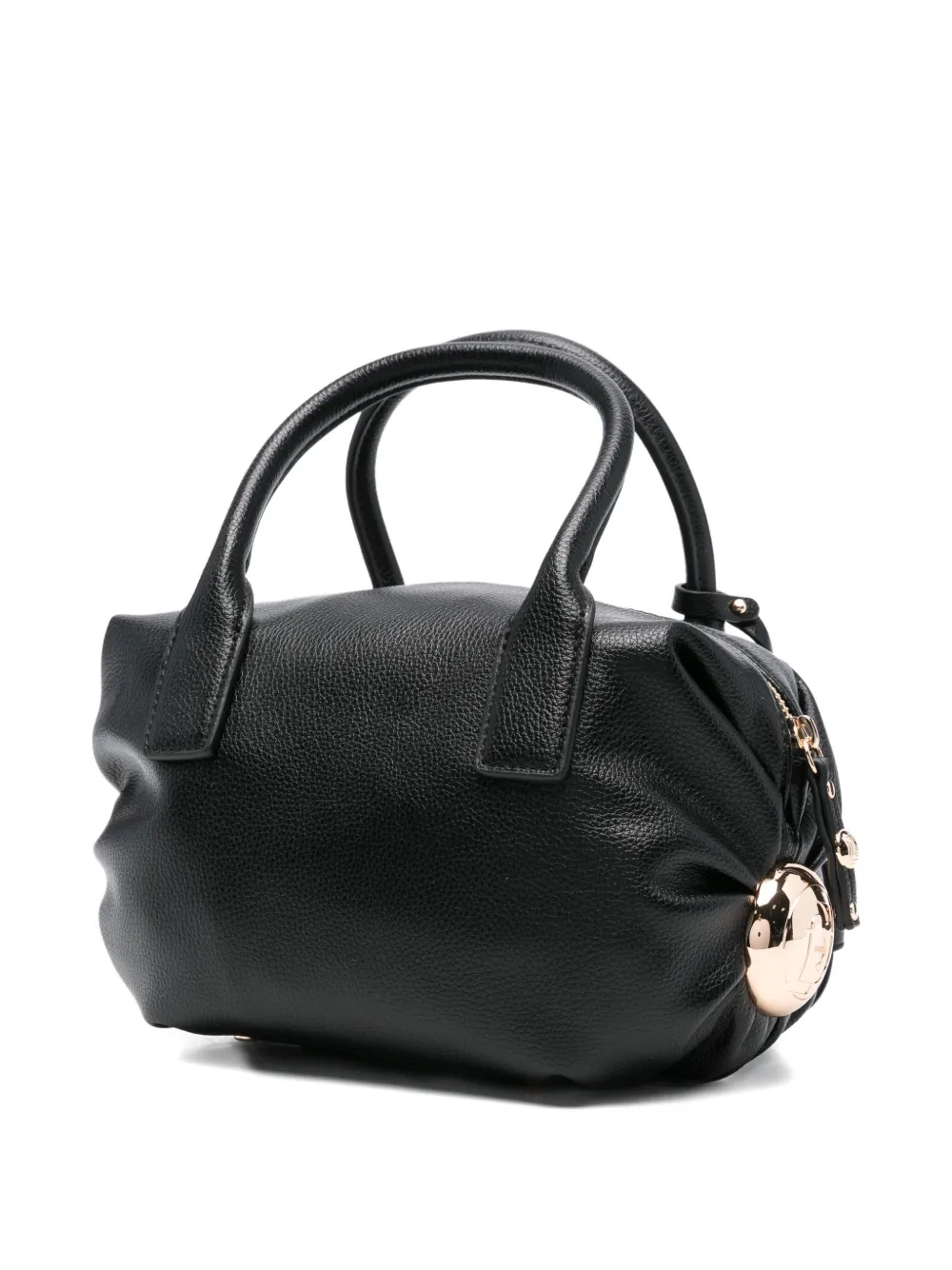 Liu •jo Round-handle Charm-detail Tote Bag In Black