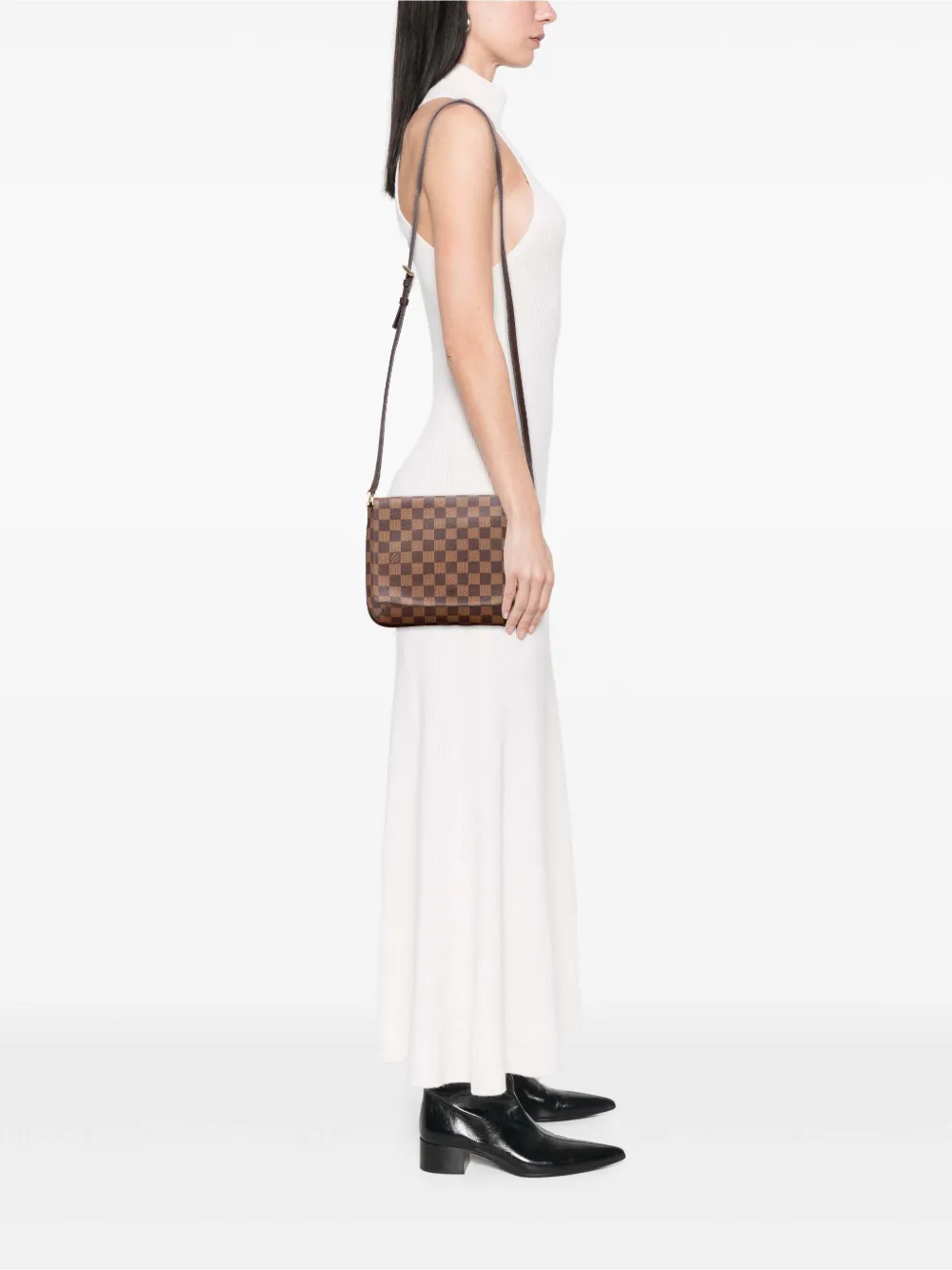 Louis Vuitton Pre-Owned 2003 Damier Ebene Musette Tango Long Strap crossbody bag | Pre-Owned | Image 2