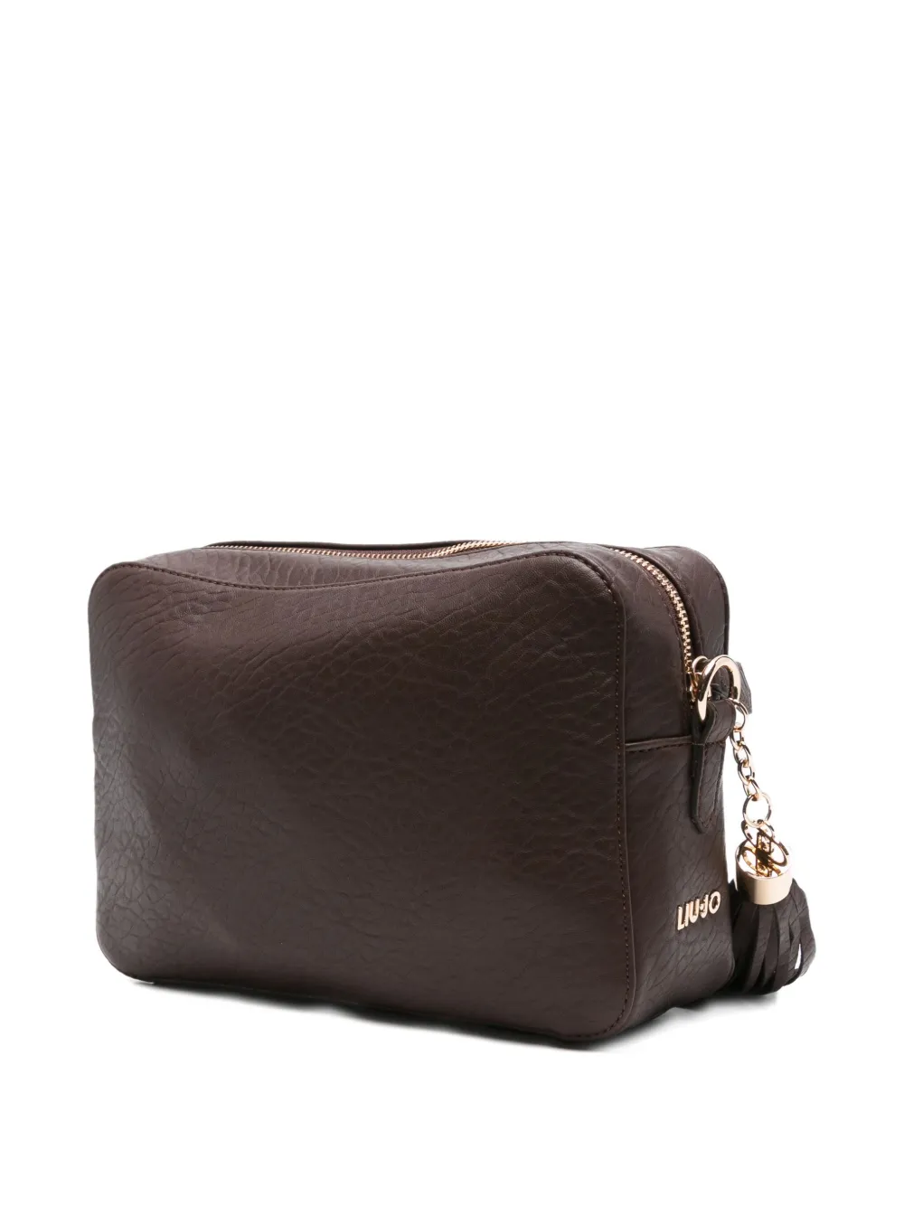 Liu •jo Logo-embellished Cross Body Bag In Brown